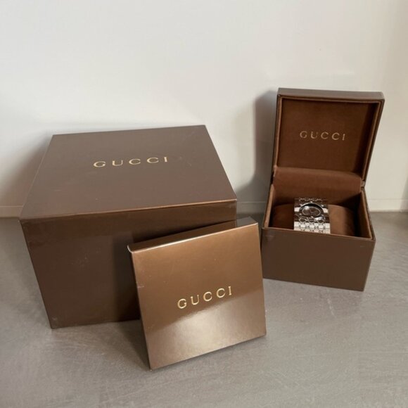 Gucci Twirl Stainless Steel Bangle Bracelet Watch - Picture 8 of 8
